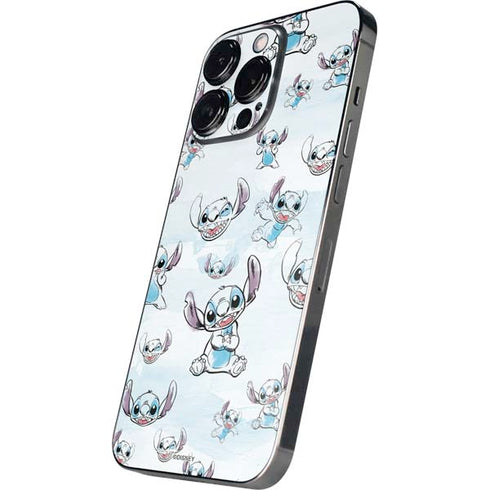 Disney Lilo and Stitch Pattern iPhone 14 Pro Skin